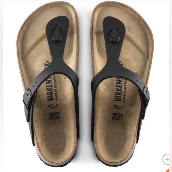 Birkenstock Gizeh Black Sandals, women’s Size 7-7.5, 38 - Picture 4 of 11